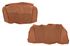 Triumph Stag Rear Seat Cover Kit - Leather Faced - Per Vehicle - Plain Flutes - Tan - RS1589TAN LF